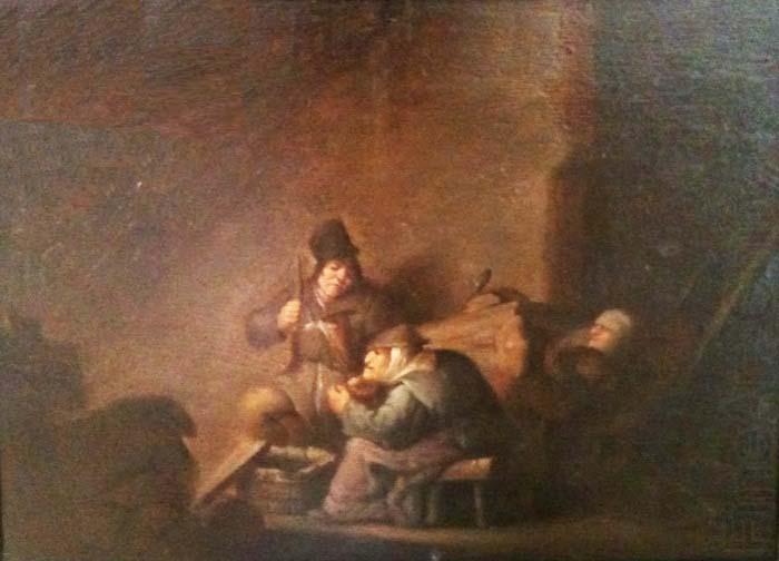 Peasant family indoors, Adriaen van ostade